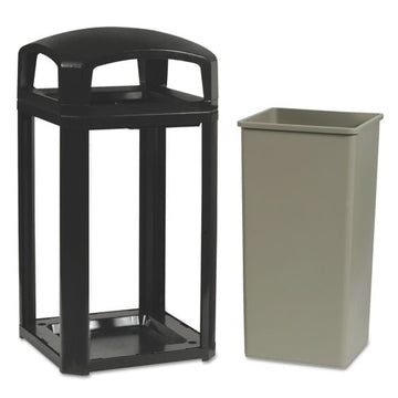 Rubbermaid® Commercial Landmark Series Classic Dome Top Container, Plastic, 50 Gal, Sable freeshipping - TVN Wholesale